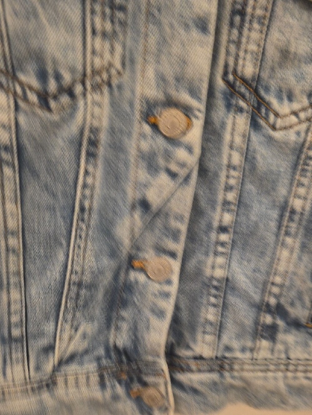 Free PEOPLE Classic Light Blue Denim Jacket - Women's - Picture 6 of 6
